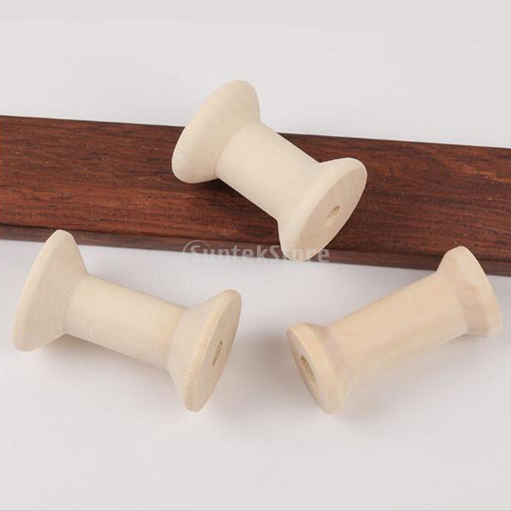 Thread Bobbins Empty - 20pcs Wooden Bobbins Thread Spools Empty