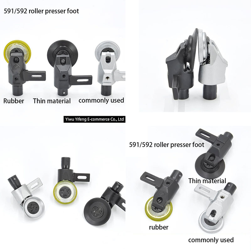 Industrial Textile Sewing Machine - 591/592 Roller Presser Foot for Industrial
