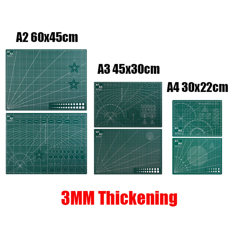 Cutting Mat Self Heal - A2 A3 A4 PVC Cutting Mat