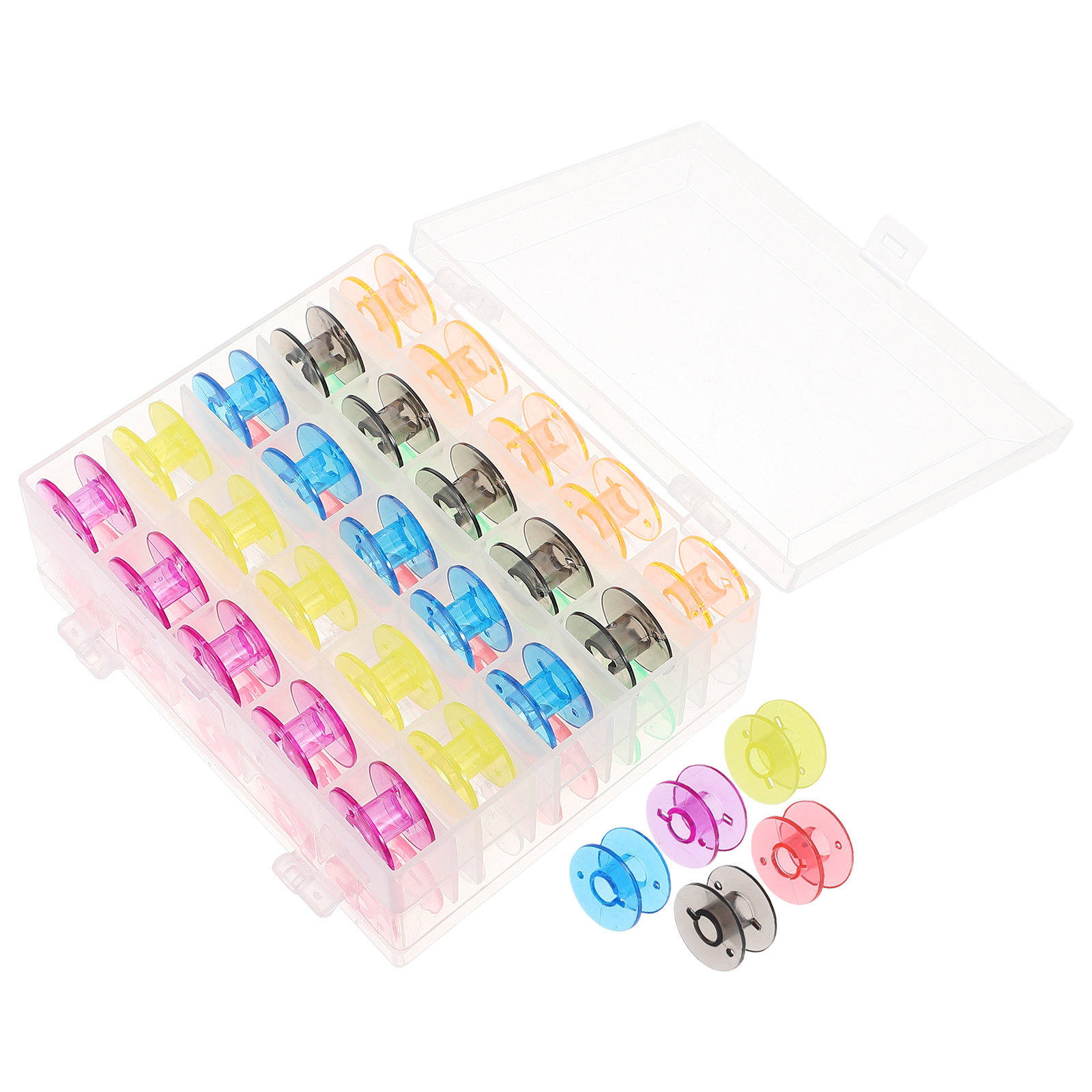 Thread Bobbins Empty - 50Pcs Sewing Machine Bobbins Plastic Colored