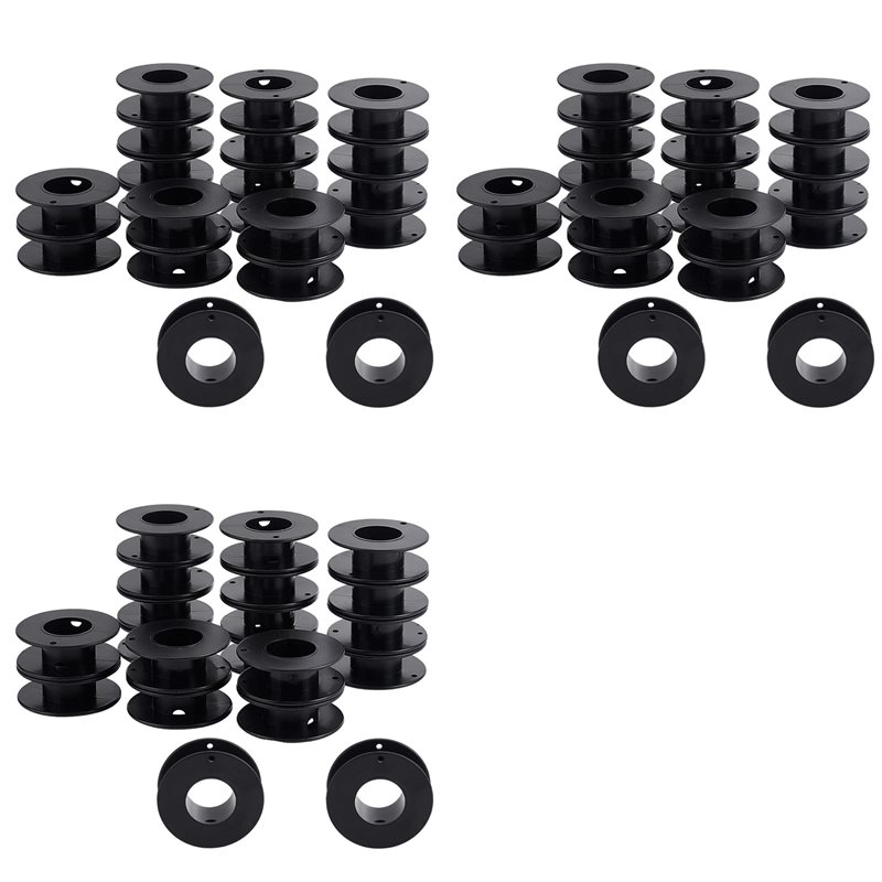 Thread Bobbins Empty - Aug. 60Pcs Empty Spools, 2.1X0.7 Inch