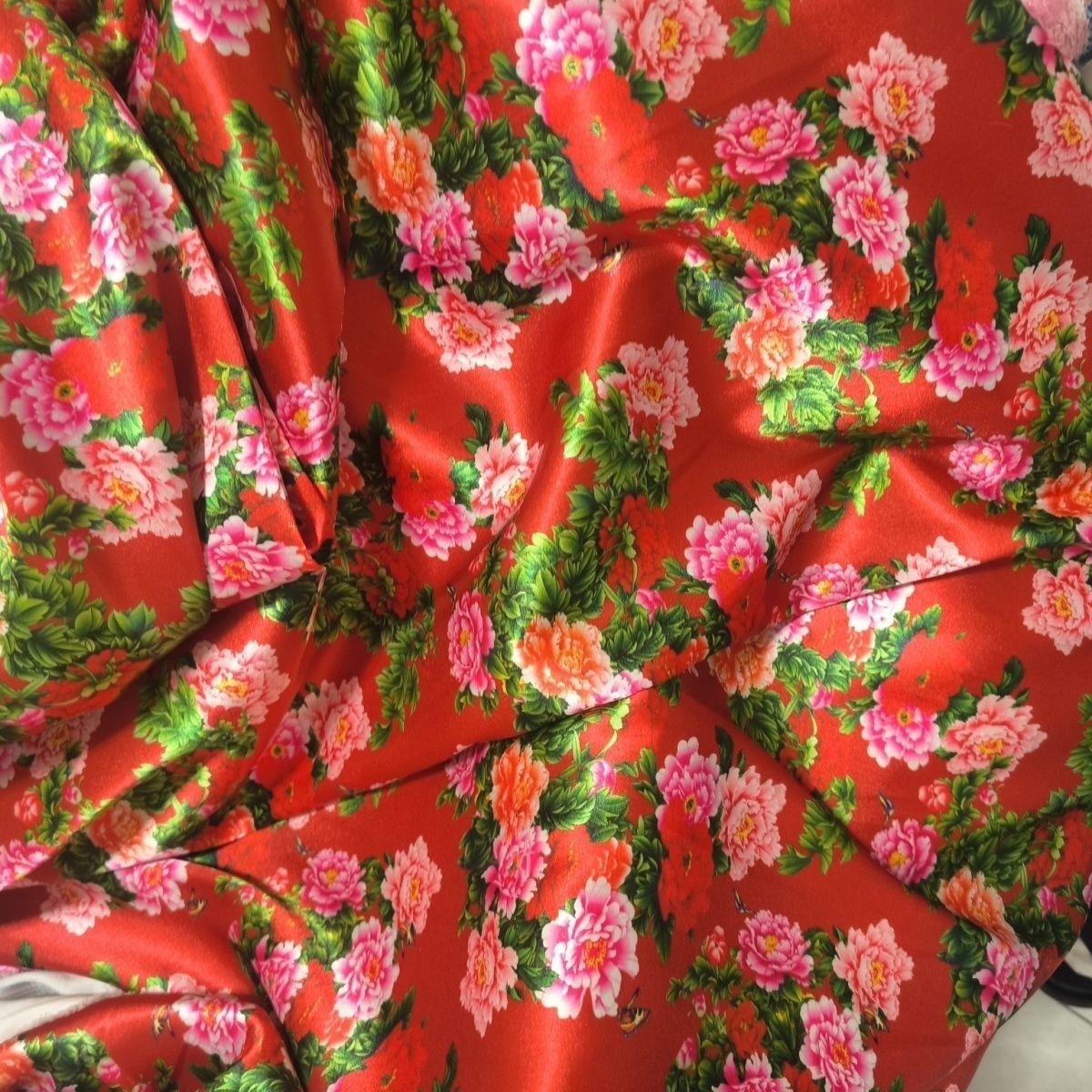 Sewing In Textile - Satin Fabric Cloth without Overlocking Silky