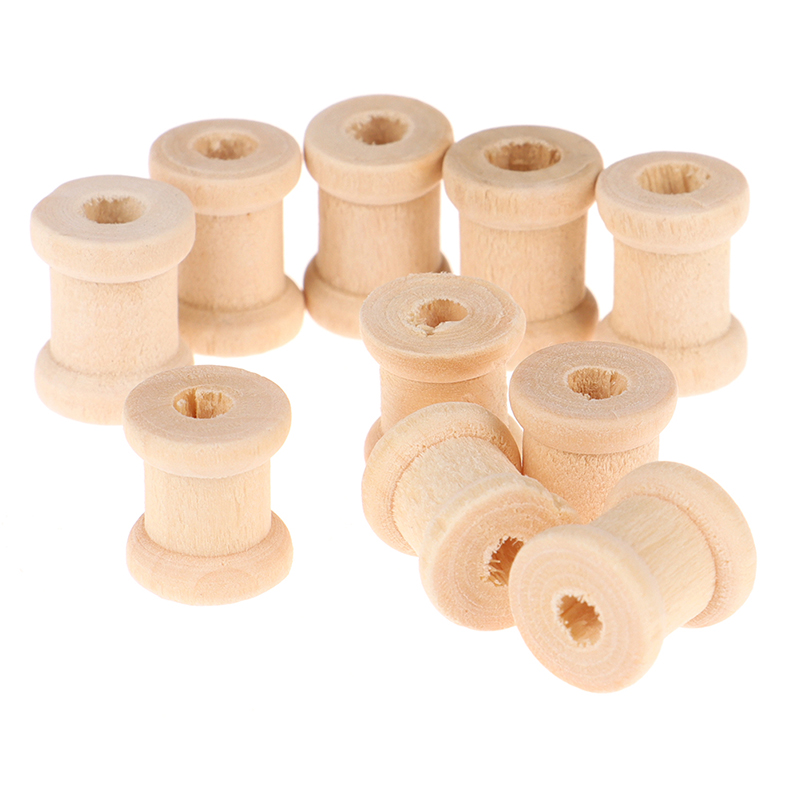 /KQM/100PCS Wooden Empty Threa - Thread Bobbins Empty recension och pris