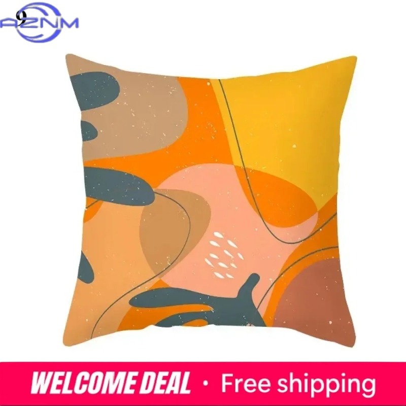 Boho Orange Abstract Cushion C - Century Textile & Sewing Supply By Owner recension och pris