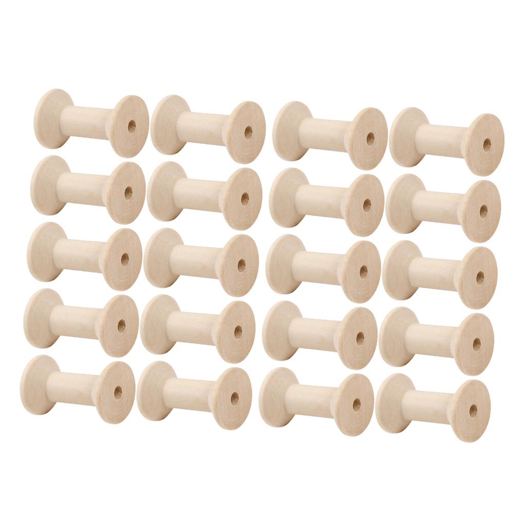 20pcs Wooden Bobbins Thread Sp - Thread Bobbins Empty recension och pris