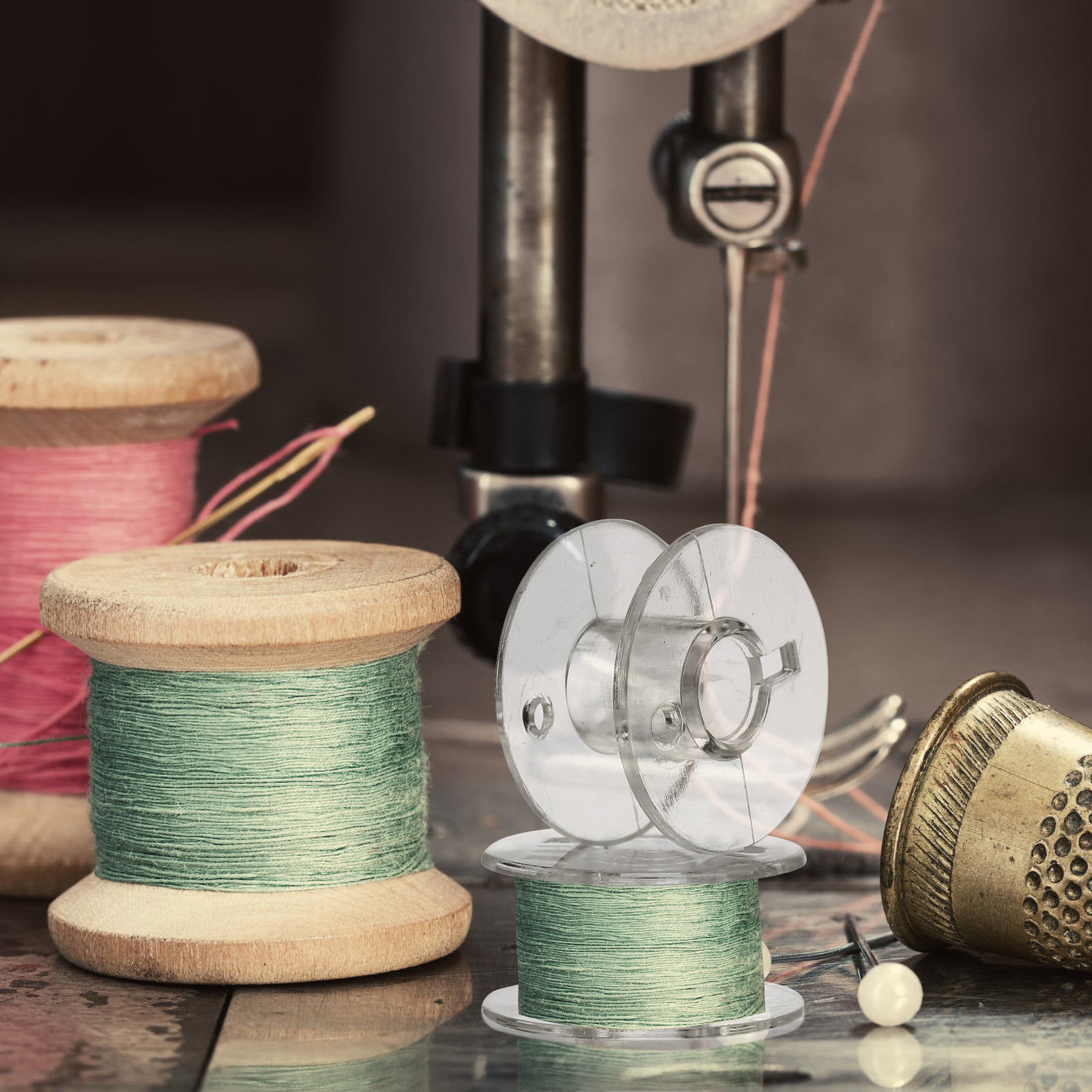 1Set Sewing Bobbins Storage Bo - Thread Bobbins Empty recension och pris