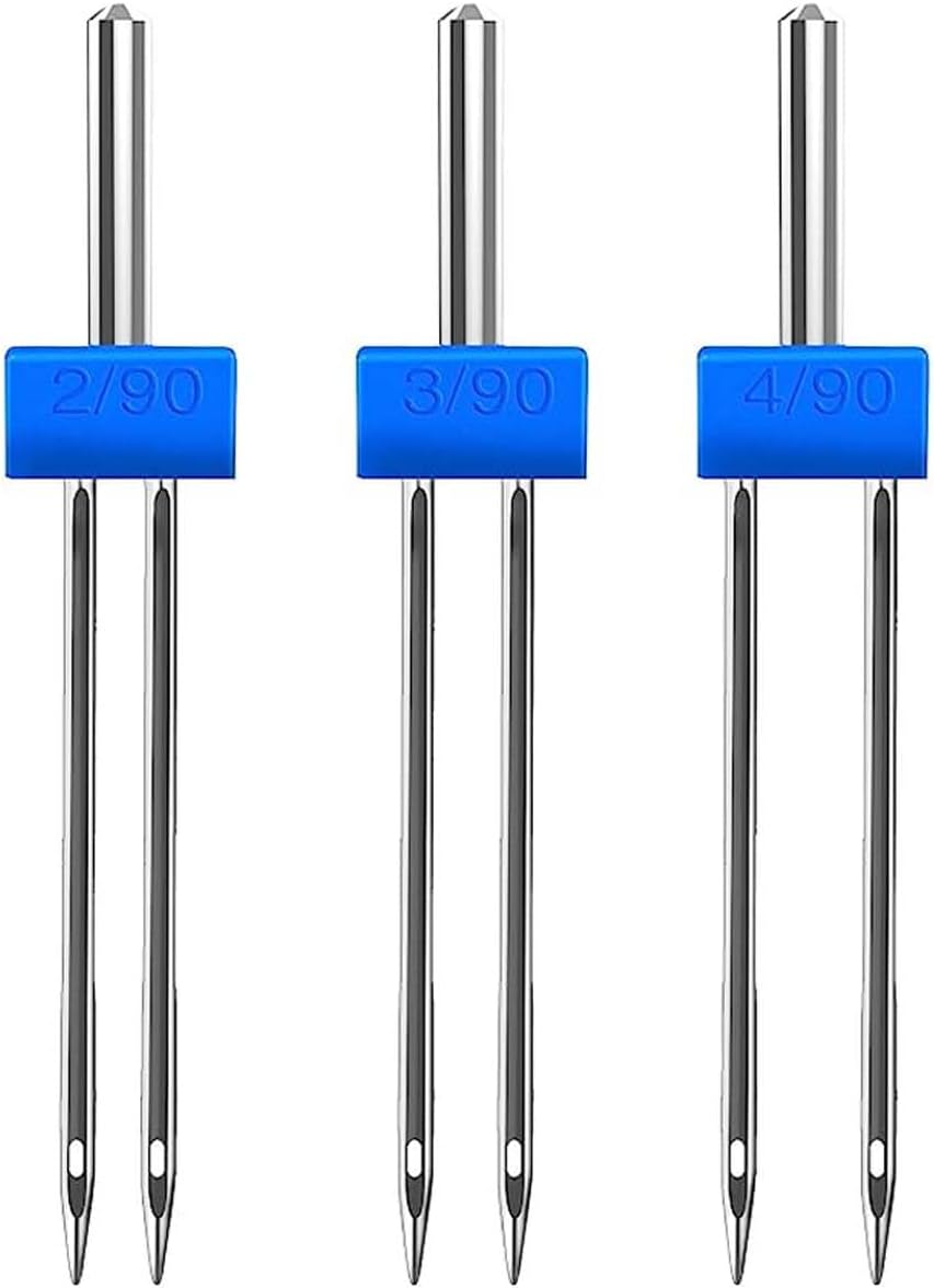 9PCS Sewing Machine Needles Do - Twin Needle Stretch recension och pris
