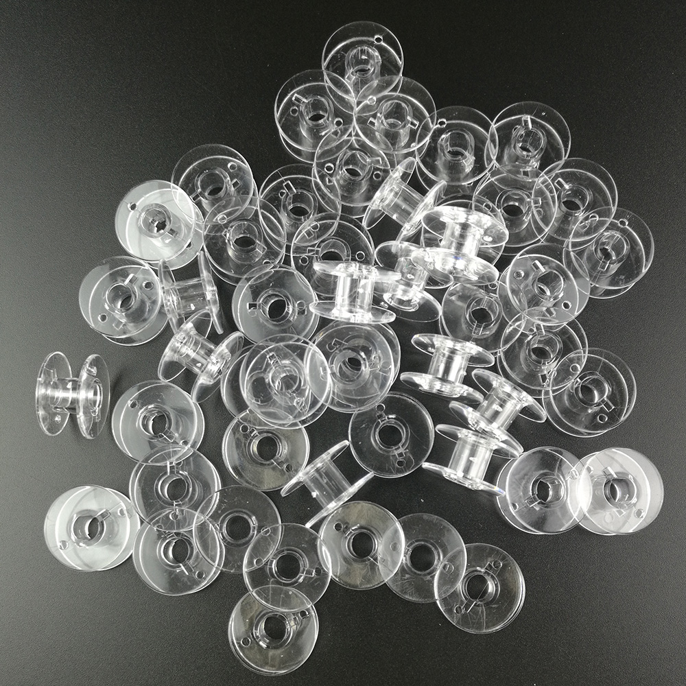 50Pcs Plastic Empty Wire Spool - Thread Bobbins Empty recension och pris