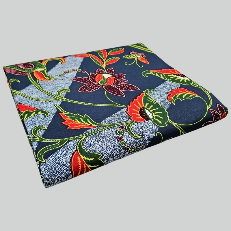 Blue Green Printed Cotton Java - Sewing Batik recension och pris