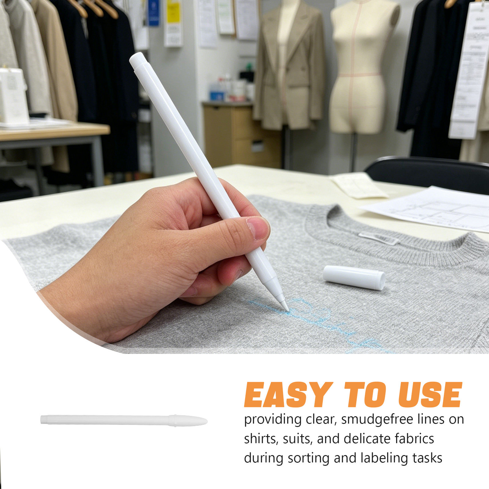 10Pcs Water Erasable Fabric Ma - Sewing Label recension och pris