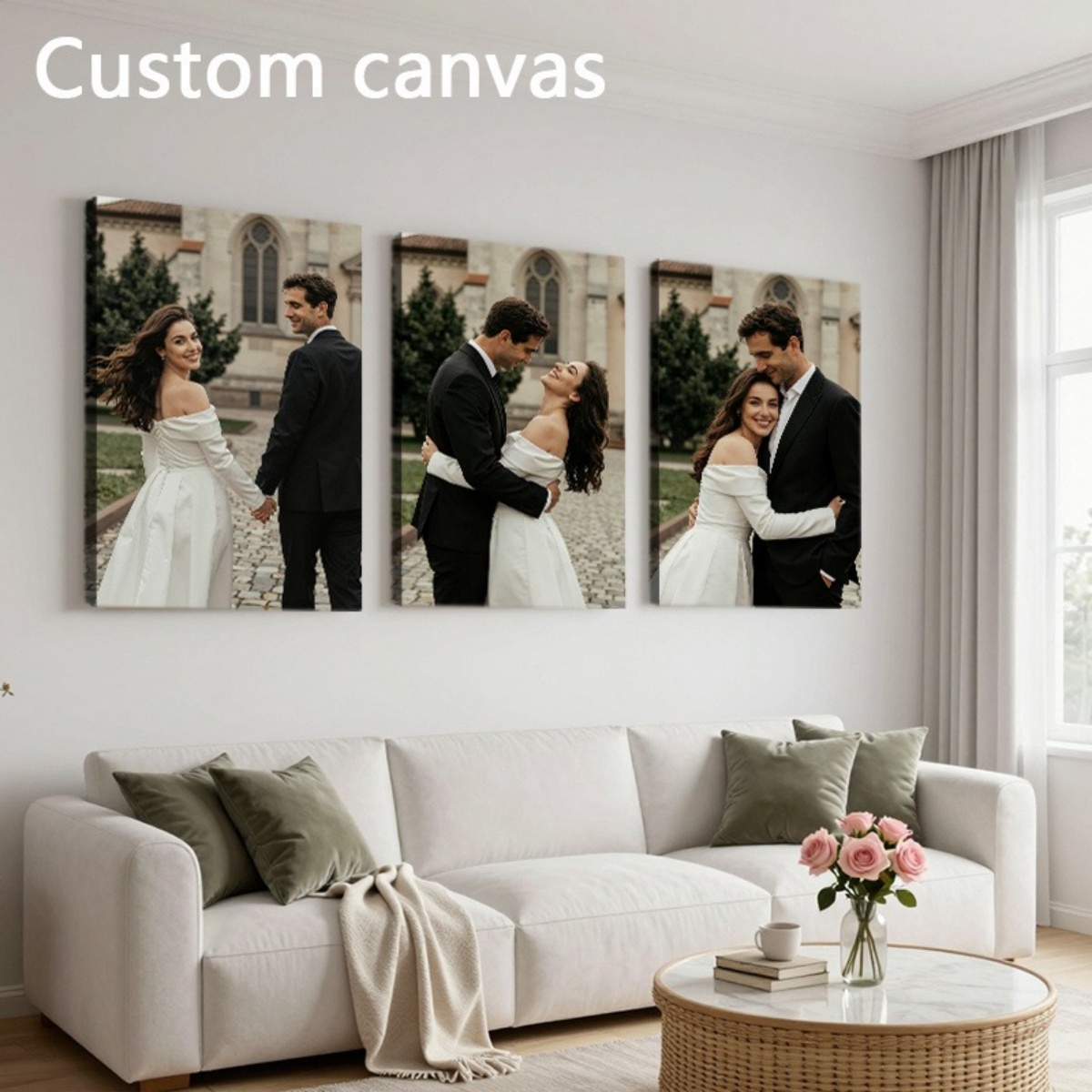 Set of 3 Custom Photo Canvas P - Sewing Custom recension och pris