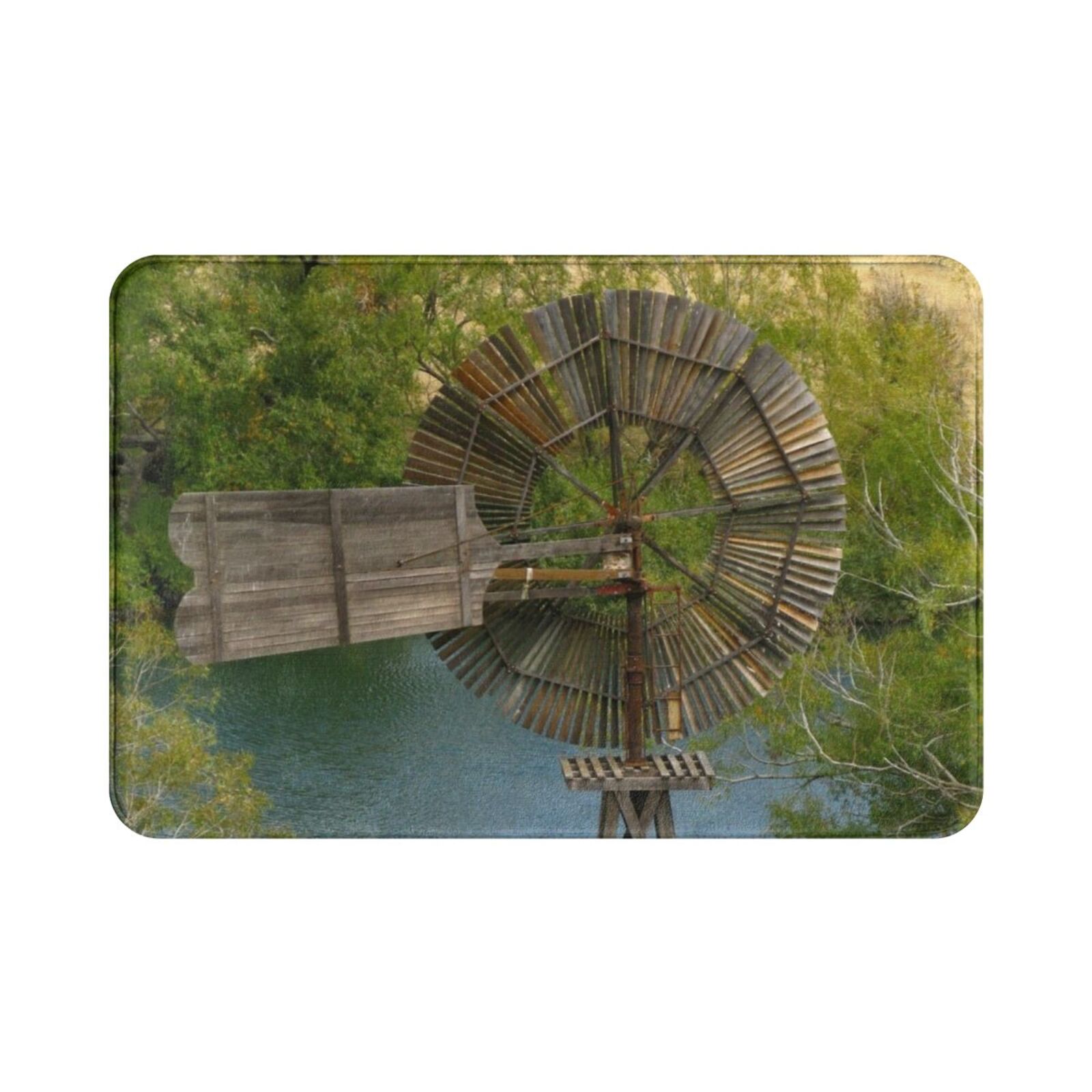 Wooden Windmill Carpet Mat Rug - Century Textile & Sewing Supply By Owner recension och pris
