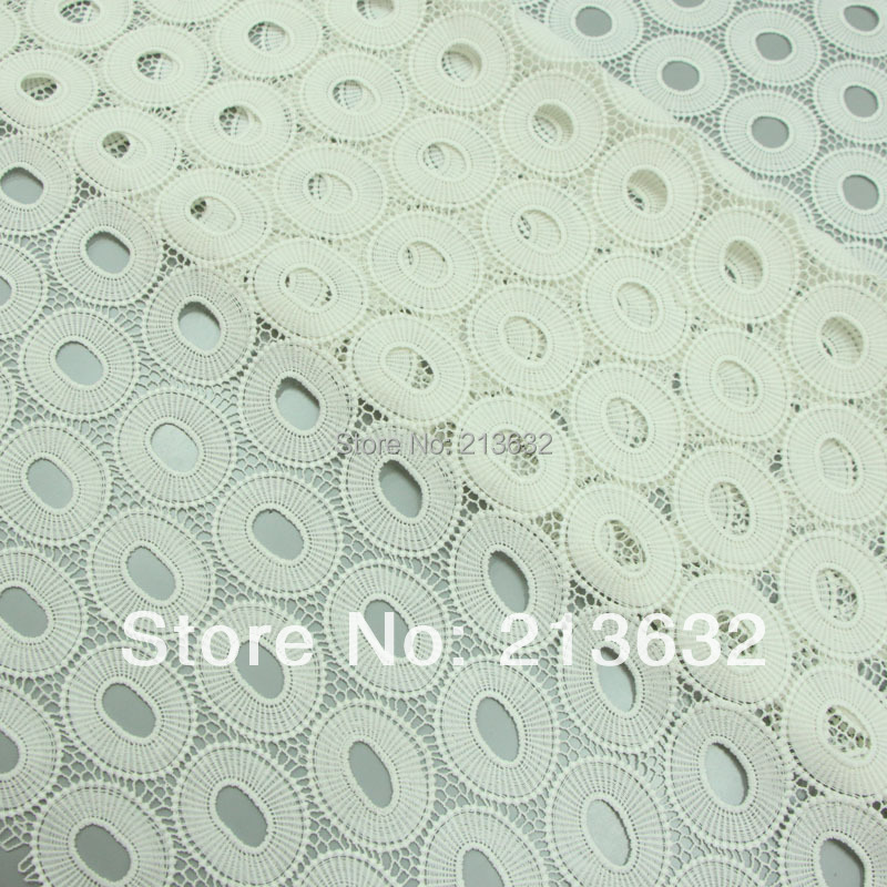 High-End White Fabrics Embroid - Sewing Eyelet Fabric recension och pris