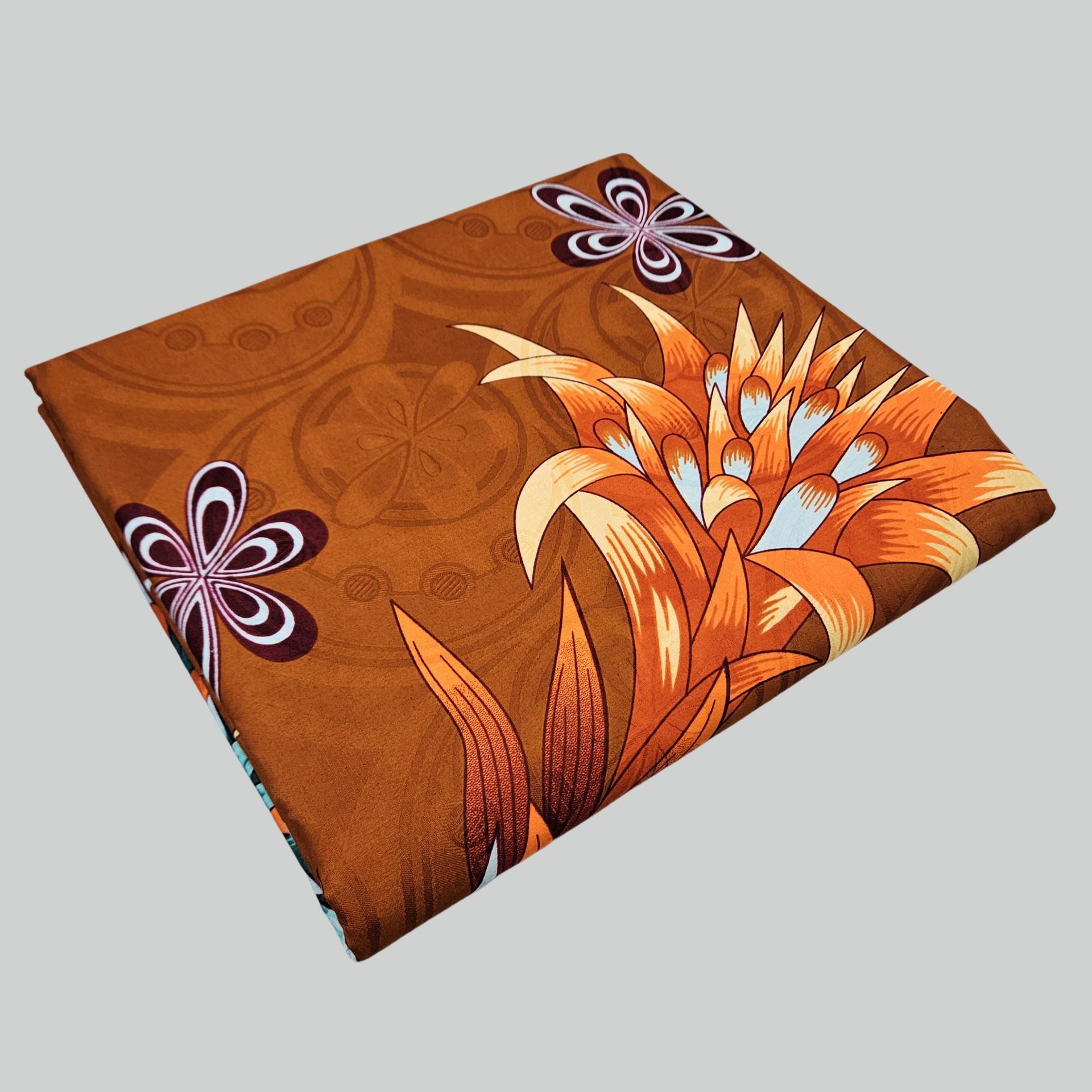 Brown Cotton African Wax Fabri - Sewing Batik recension och pris