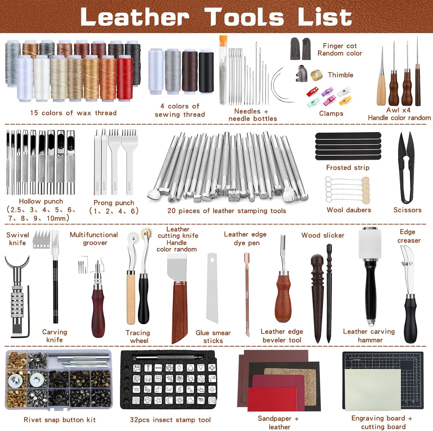Leather Tooling Kit Leather Cr - Sewing Custom recension och pris