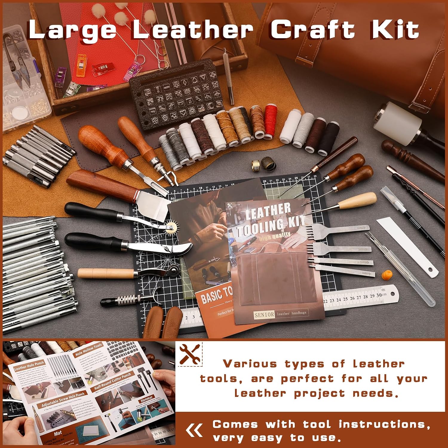 Leather Tooling Kit Leather Cr - Sewing Custom recension och pris