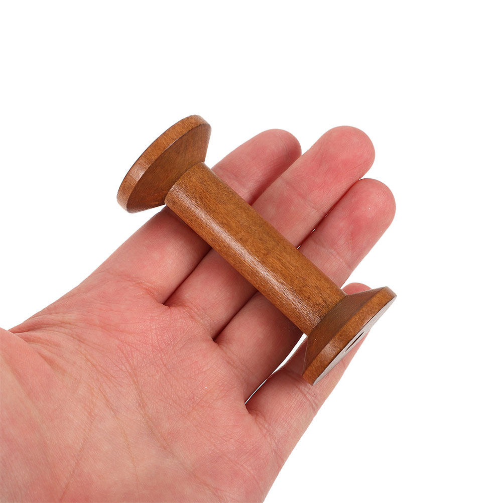 7Pcs Wooden Thread Spools Vint - Thread Bobbins Empty recension och pris