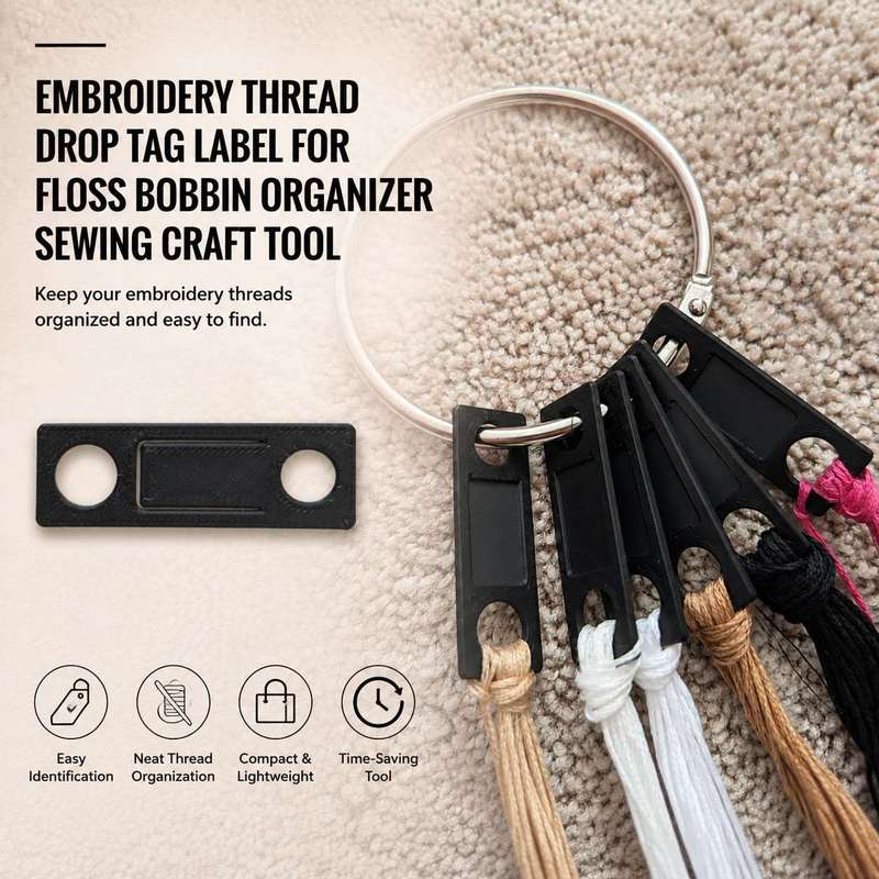Embroidery Thread Drop Tag Lab - Sewing Label recension och pris