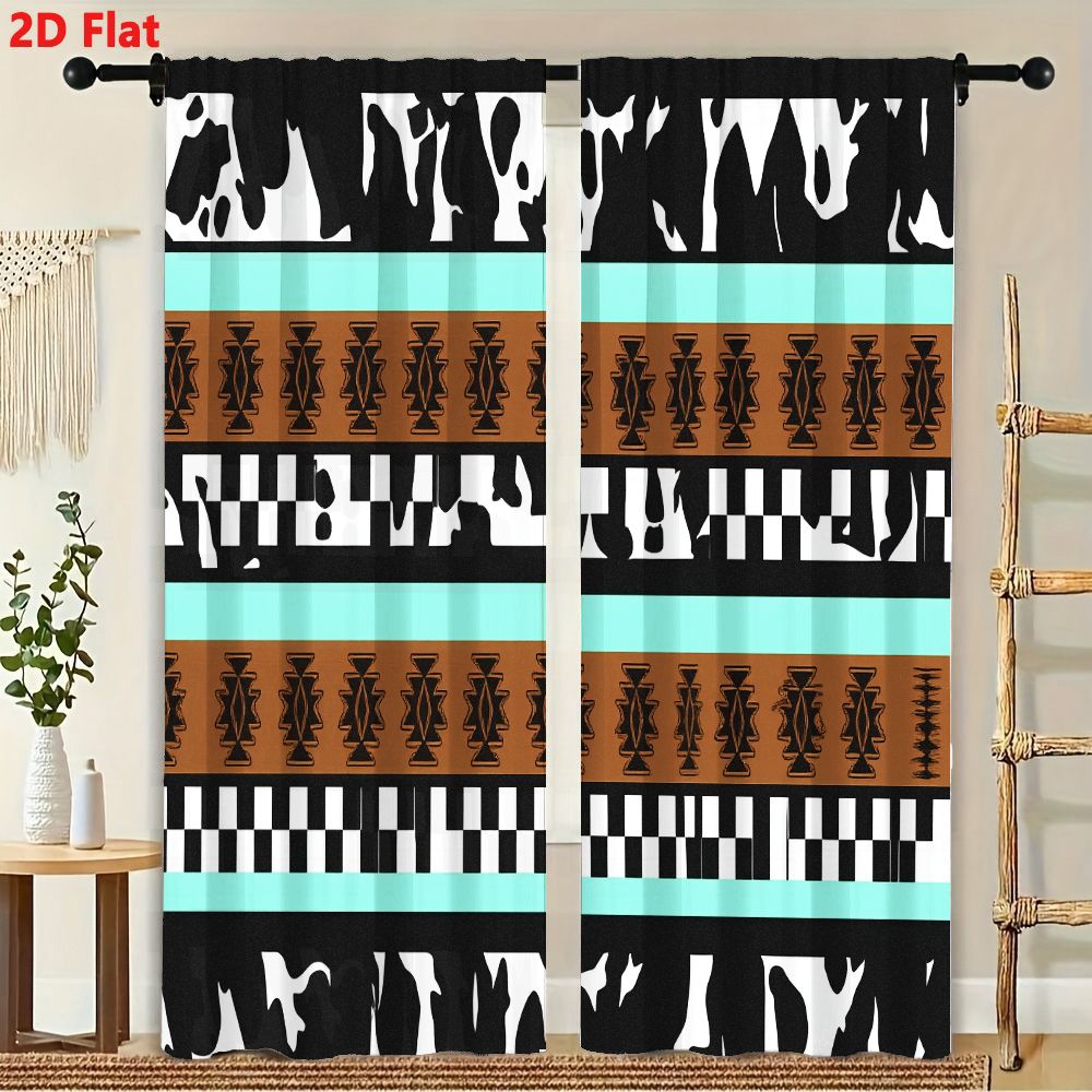 2Pcs Curtains 2D Flat Geometri - Century Textile & Sewing Supply By Owner recension och pris