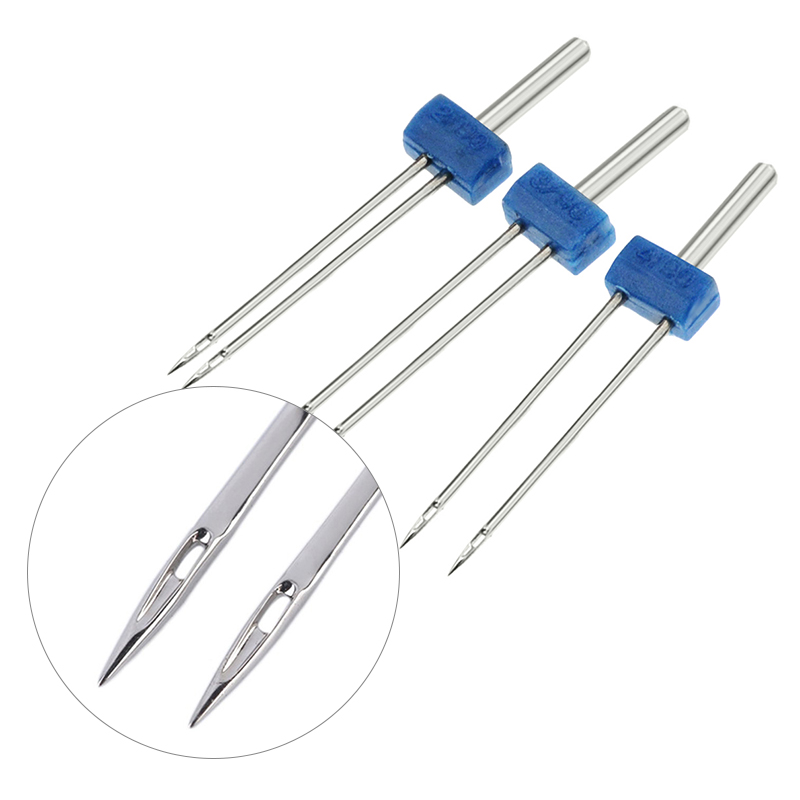 3PCS Sewing Machine Needles Do - Twin Needle Stretch recension och pris
