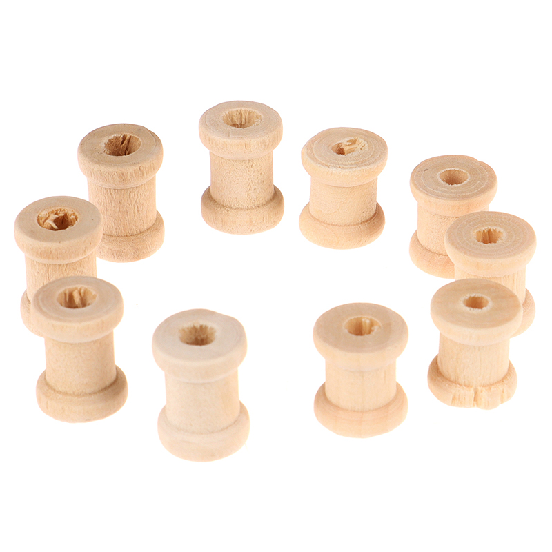 100PCS Wooden Empty Thread Spo - Thread Bobbins Empty recension och pris