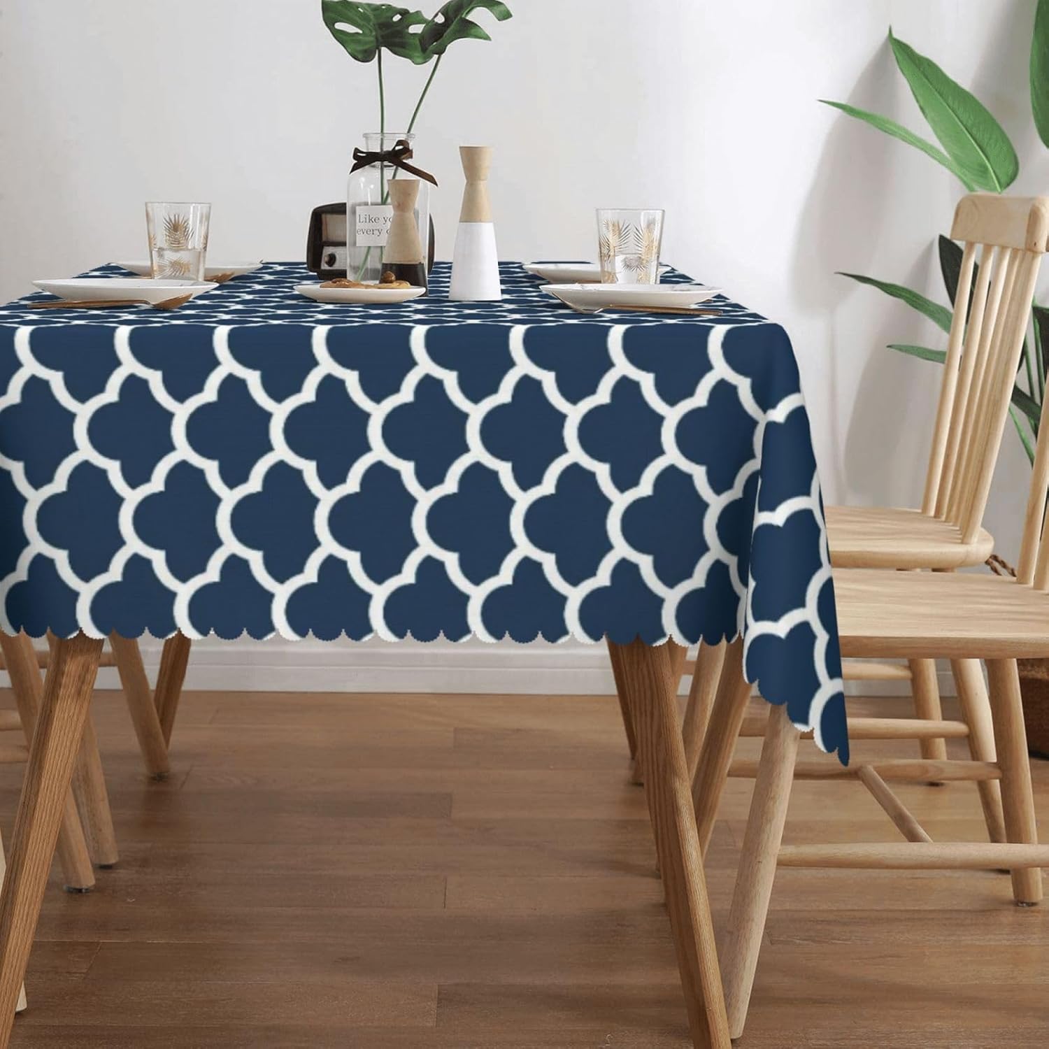Blue Tablecloth Navy Cloud Sea - Century Textile & Sewing Supply Online Shopping recension och pris