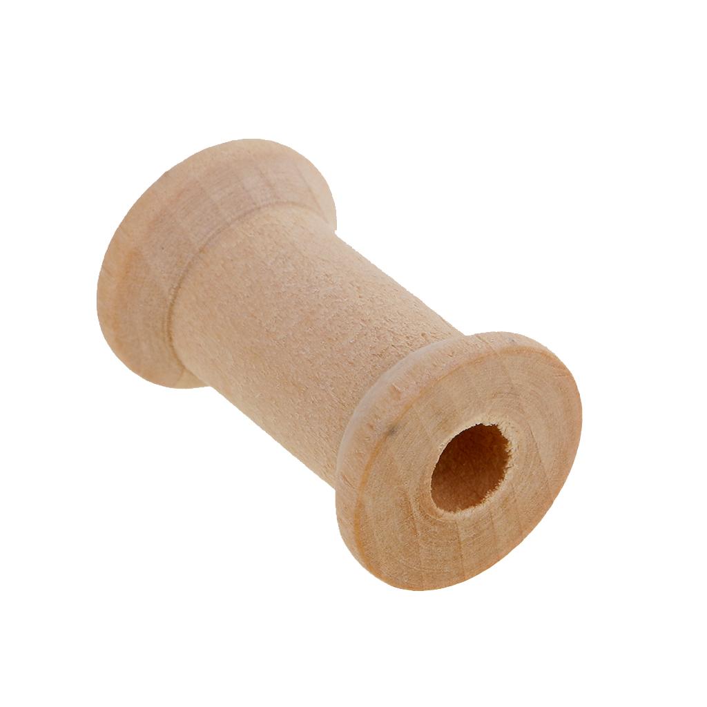 Wooden Empty Bobbin Set 20 Pie - Thread Bobbins Empty recension och pris