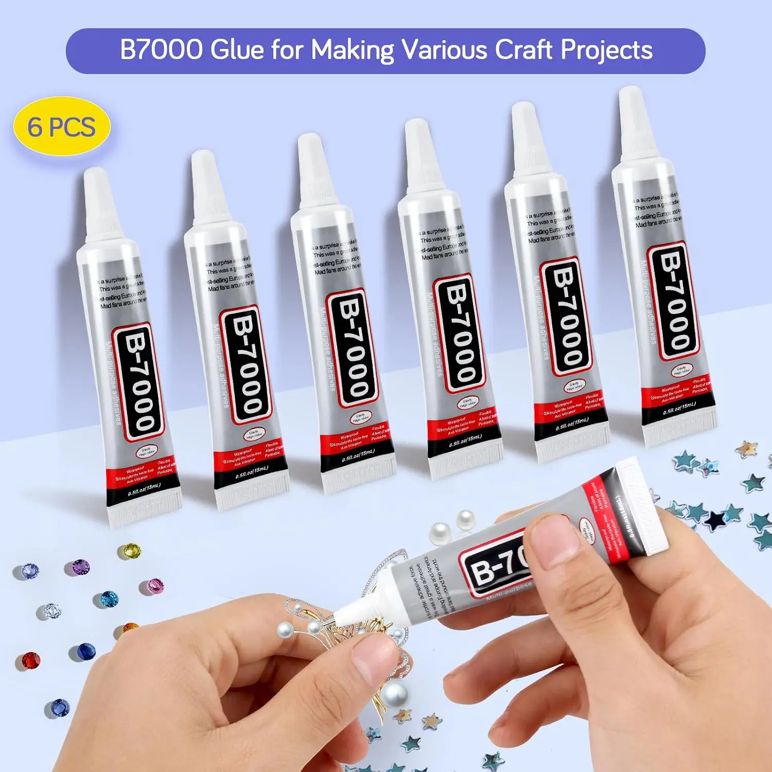 ICUTE-FITTDYHE 6PCS Jewelry Gl - Fabric Glue Bond recension och pris