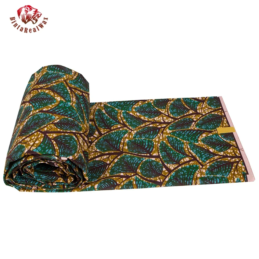 Ankara African Print Leaf Patt - Sewing Batik recension och pris