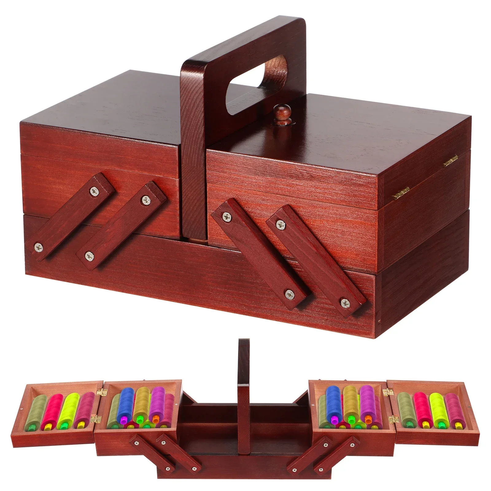 Expandable Sewing Thread Box W - Thread Bobbins Empty recension och pris