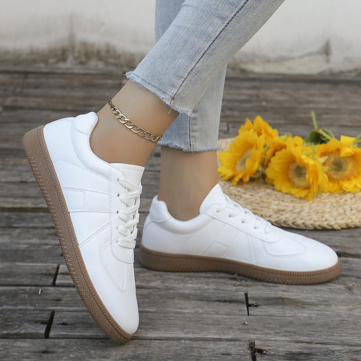 Ladies' casual white sports sh - Sewing Cloth recension och pris