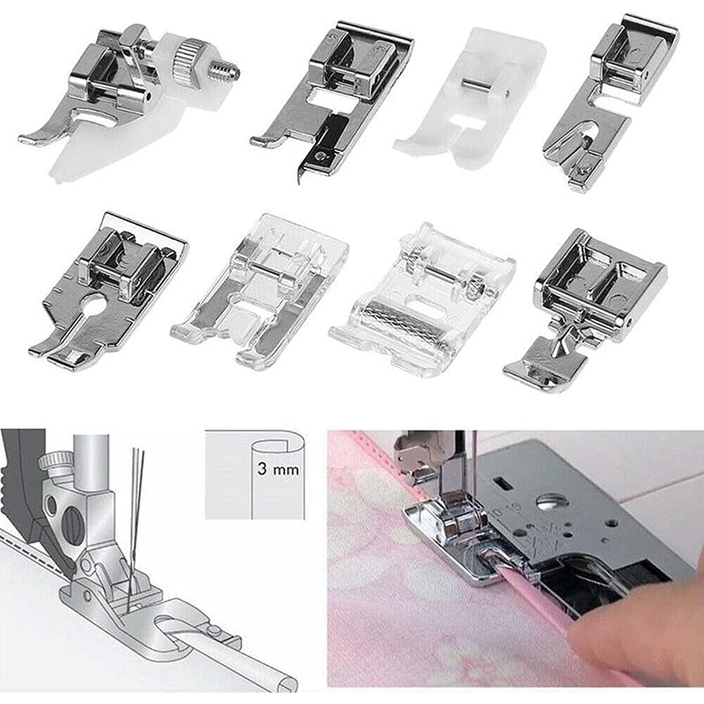 13 PCS/Box Presser Foot Set Ro - Twin Needle Stretch recension och pris