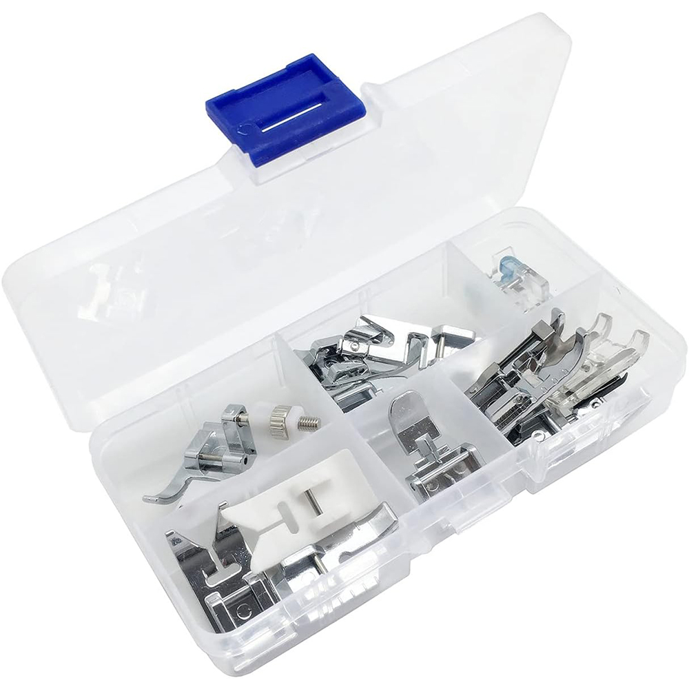 13 PCS/Box Presser Foot Set Ro - Twin Needle Stretch recension och pris