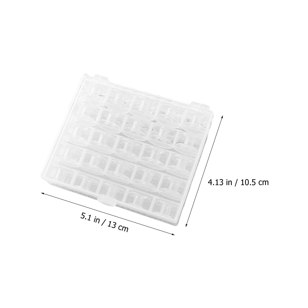 1Set Transparent Plastic Bobbi - Thread Bobbins Empty recension och pris