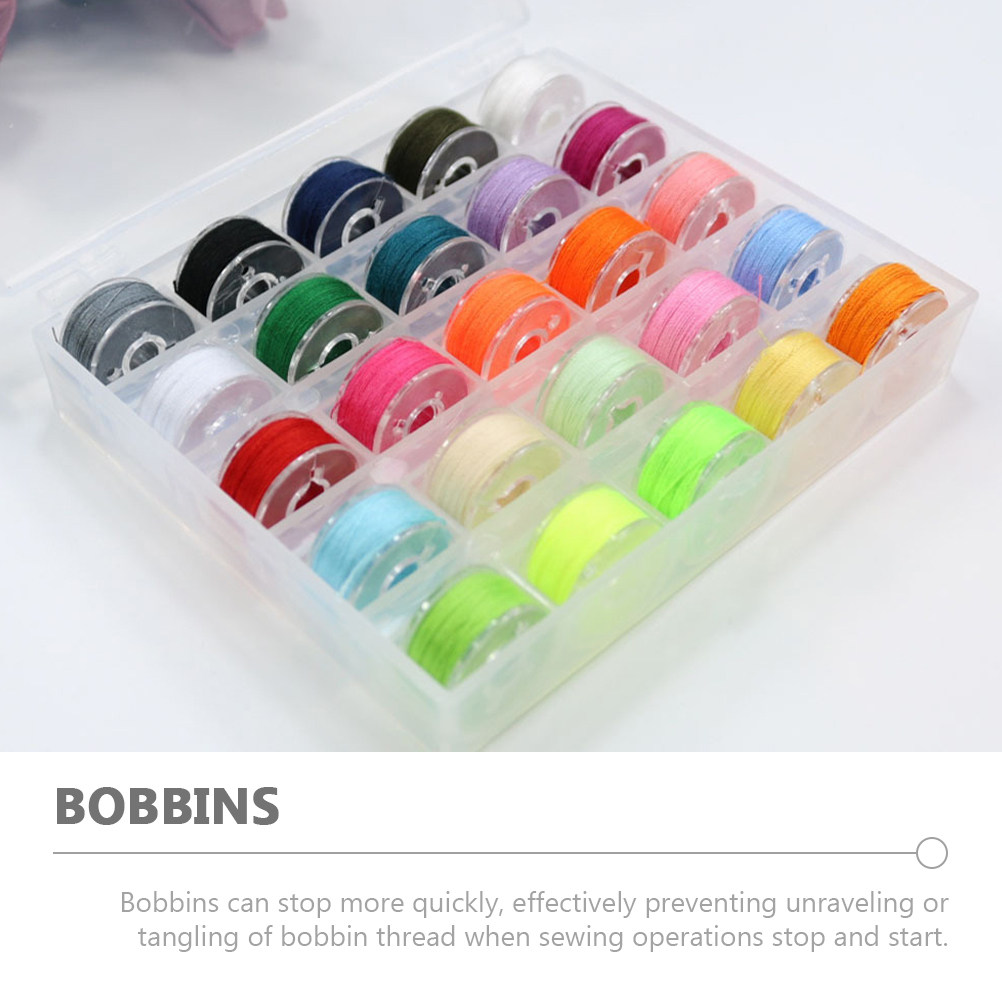 1Set Transparent Plastic Bobbi - Thread Bobbins Empty recension och pris