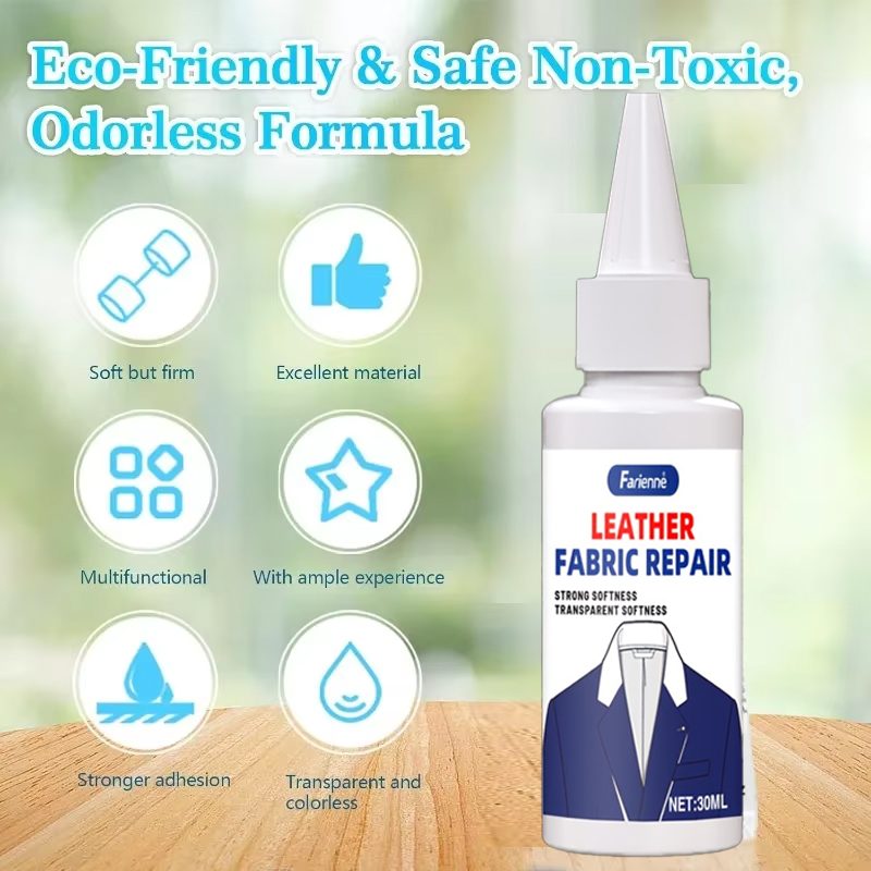 Flexible Clear Fabric Repair A - Fabric Glue Bond recension och pris