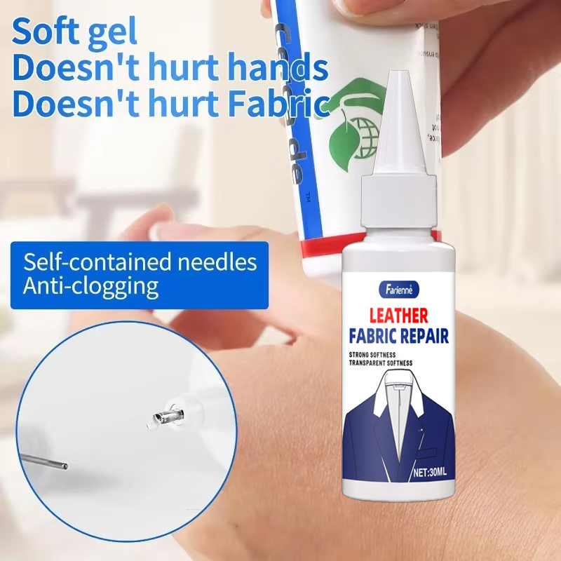 Flexible Clear Fabric Repair A - Fabric Glue Bond recension och pris