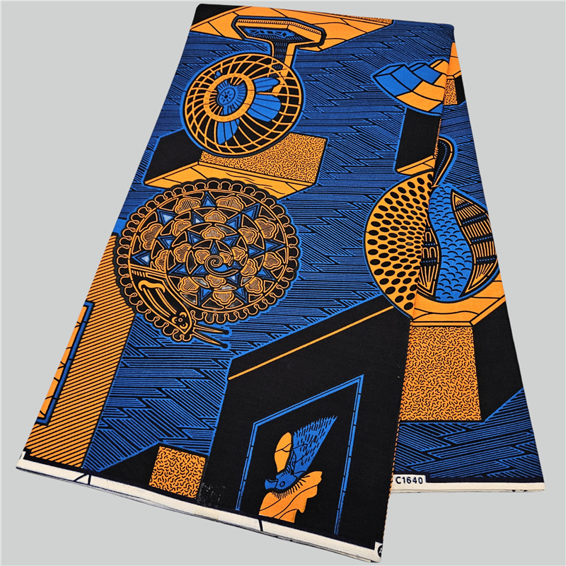 Abstract Printed Blue Cotton A - Sewing Batik recension och pris