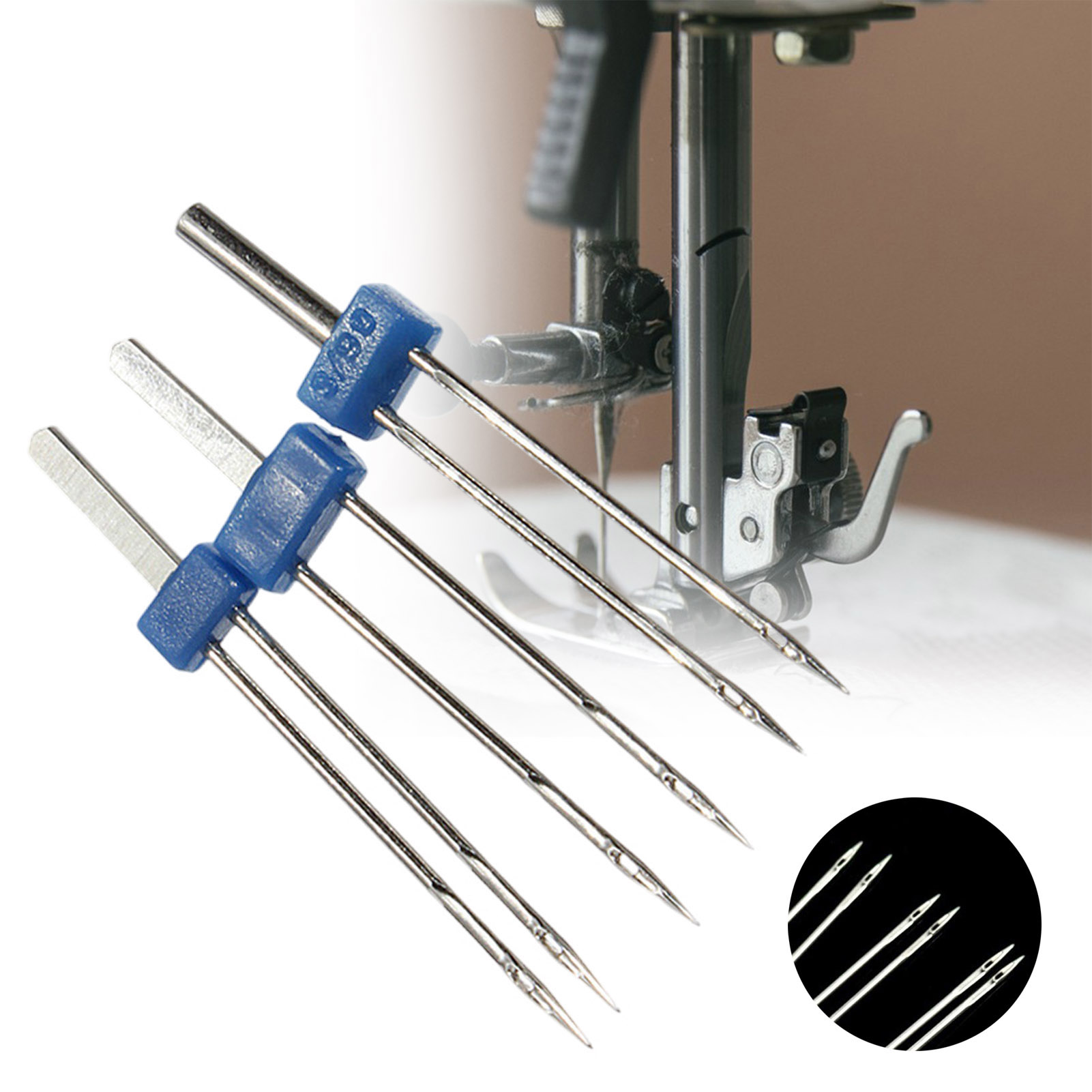 Twin Needles Set 3 Pcs Stainle - Twin Needle Stretch recension och pris