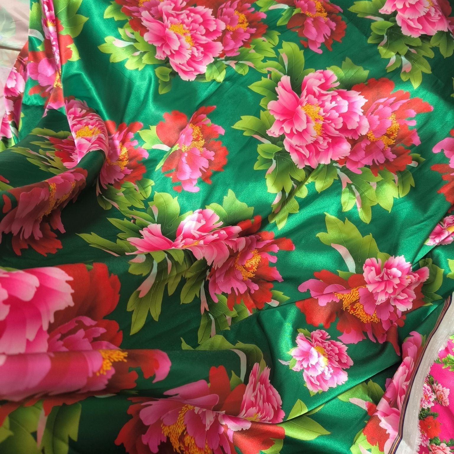 Satin Fabric Cloth without Ove - Sewing In Textile recension och pris