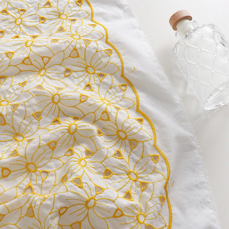 100% Cotton Embroidered Eyelet - Sewing Eyelet Fabric recension och pris