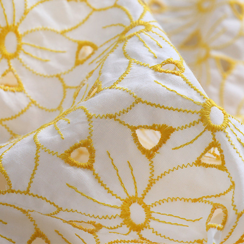 100% Cotton Embroidered Eyelet - Sewing Eyelet Fabric recension och pris